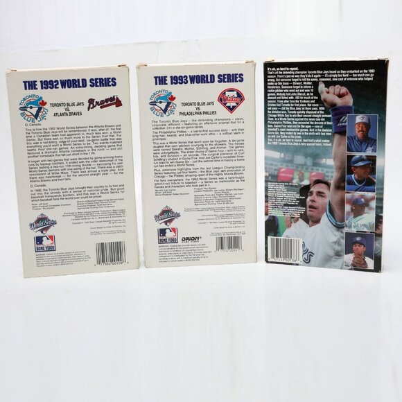 Vintage Toronto Blue Jays 1992 1993 World Series VHS Tapes Baseball MLB x3 - Picture 3 of 9
